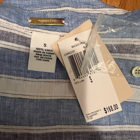 Magaschoni Linen Shirt MIDI Dress - Picture 8 of 10